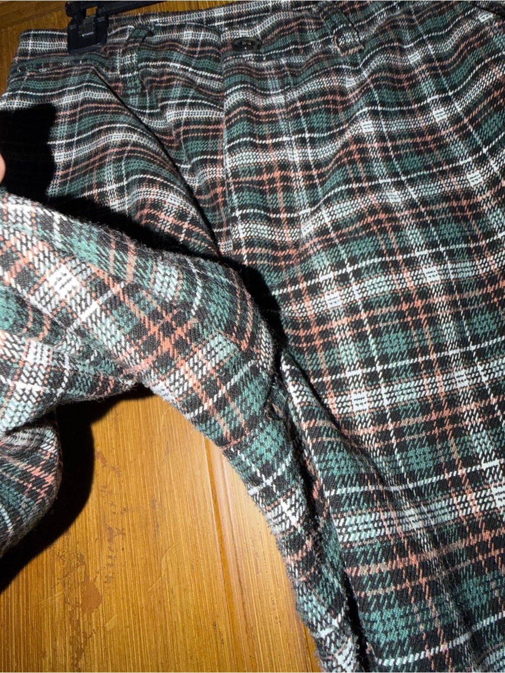 3/$25 ✨ American Eagle High Rise Skinny Plaid Stretch Trouser Pants Size 8 - Picture 6 of 7